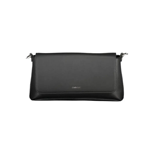 Calvin Klein black crossbody taske i glat læderdesign