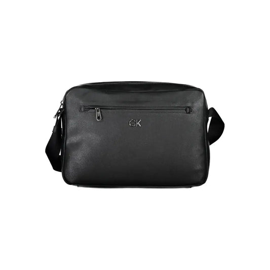 Calvin Klein black polyester crossbody bag med subtil CK-logo