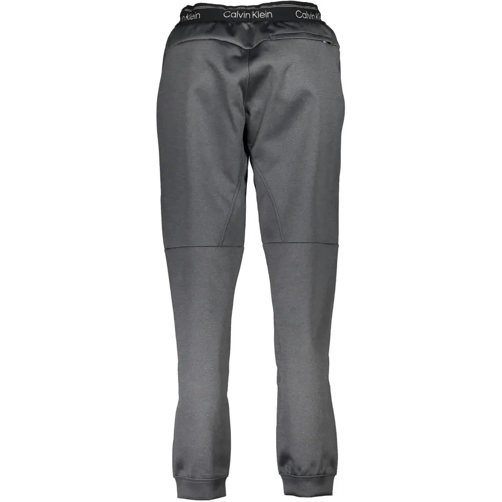 Calvin Klein Black Polyester Pant - Bukser