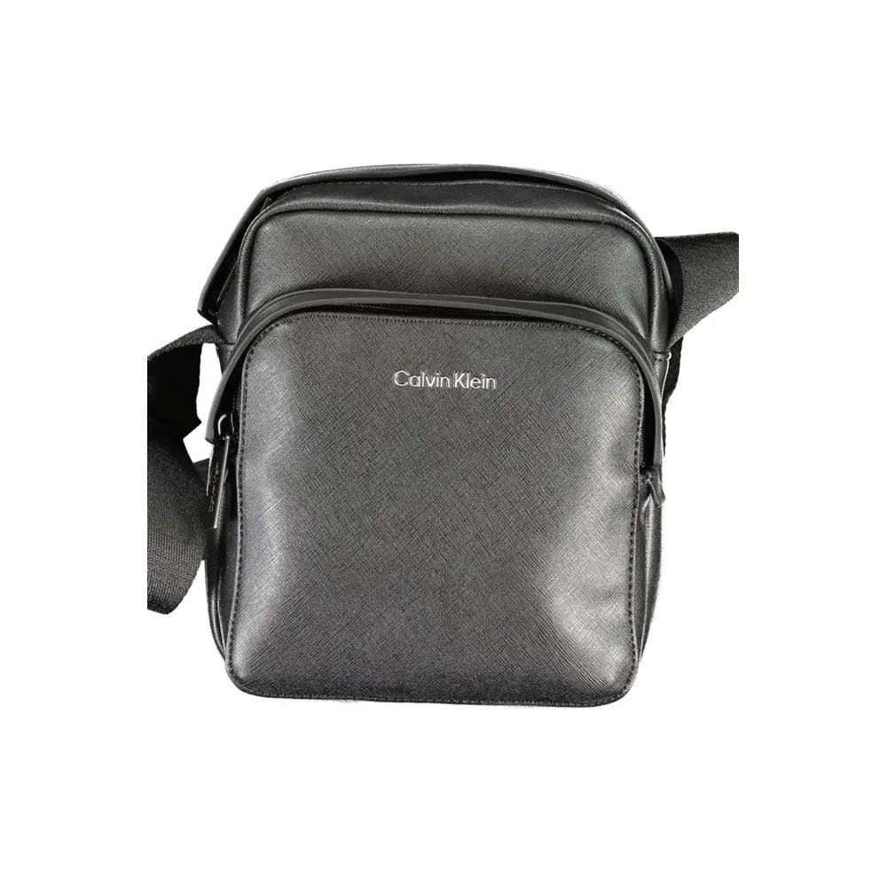 Calvin Klein Black Polyester Shoulder Bag - Skuldertasker