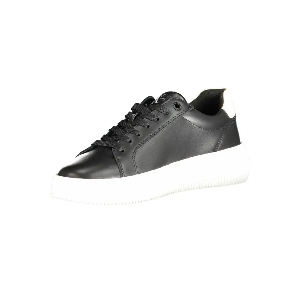 Calvin Klein Black Polyester Sneakers - 40 - Sneakers