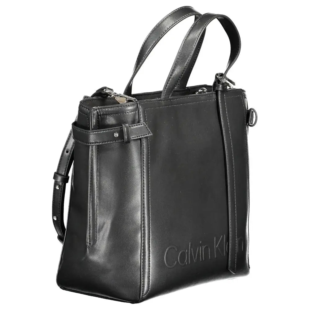 Calvin Klein Black Polyester Women Handbag - Håndtasker