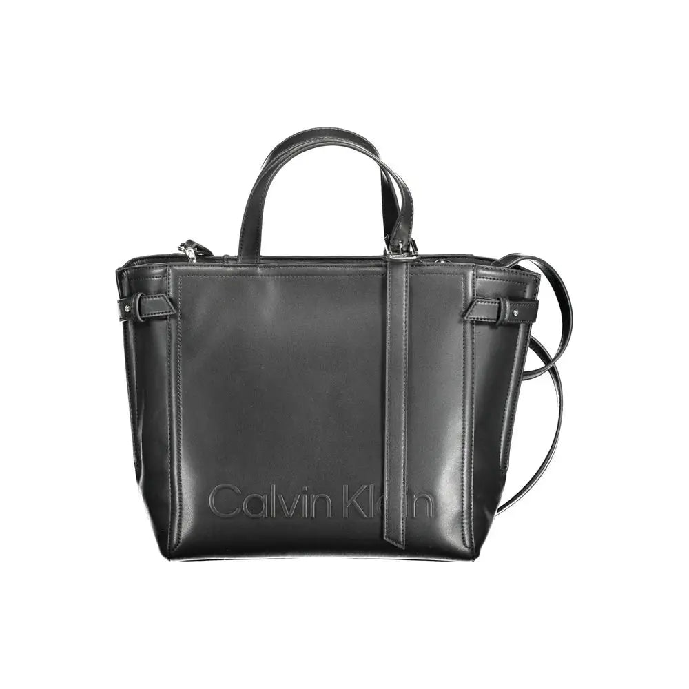 Calvin Klein Black Polyester Women Handbag - Håndtasker