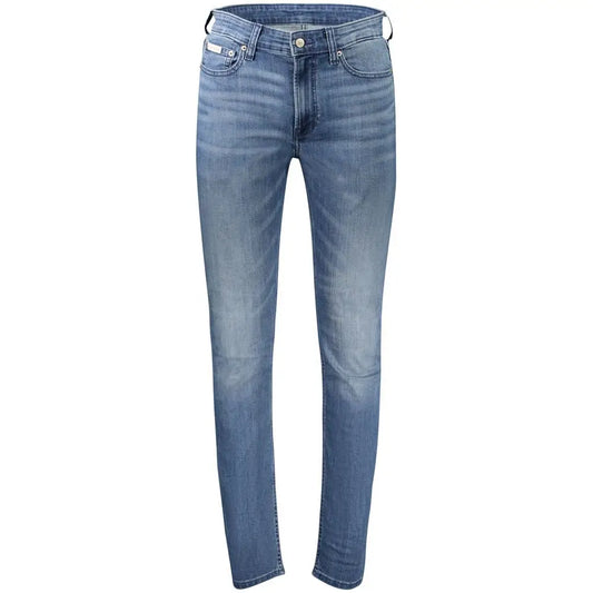 Calvin Klein blue slim fit jeans i blå denim med subtil fading