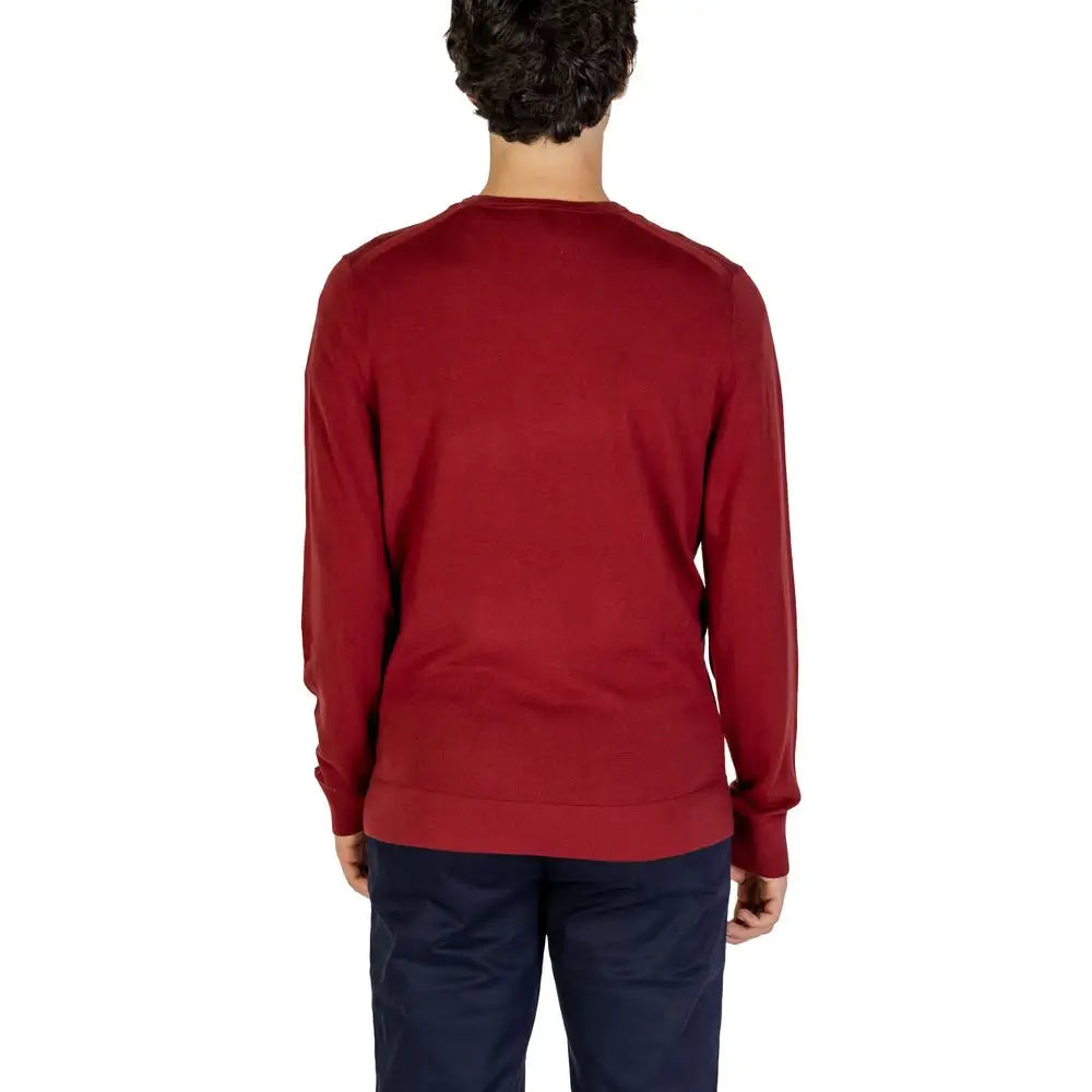 Calvin Klein Bordeaux Recycled Wool Sportswear - Sweaters