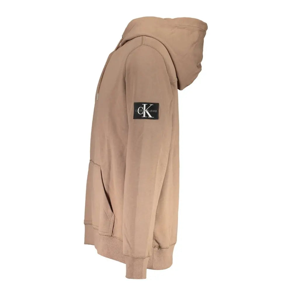 Calvin Klein Brown Cotton Men Sweater - XL - Sweaters