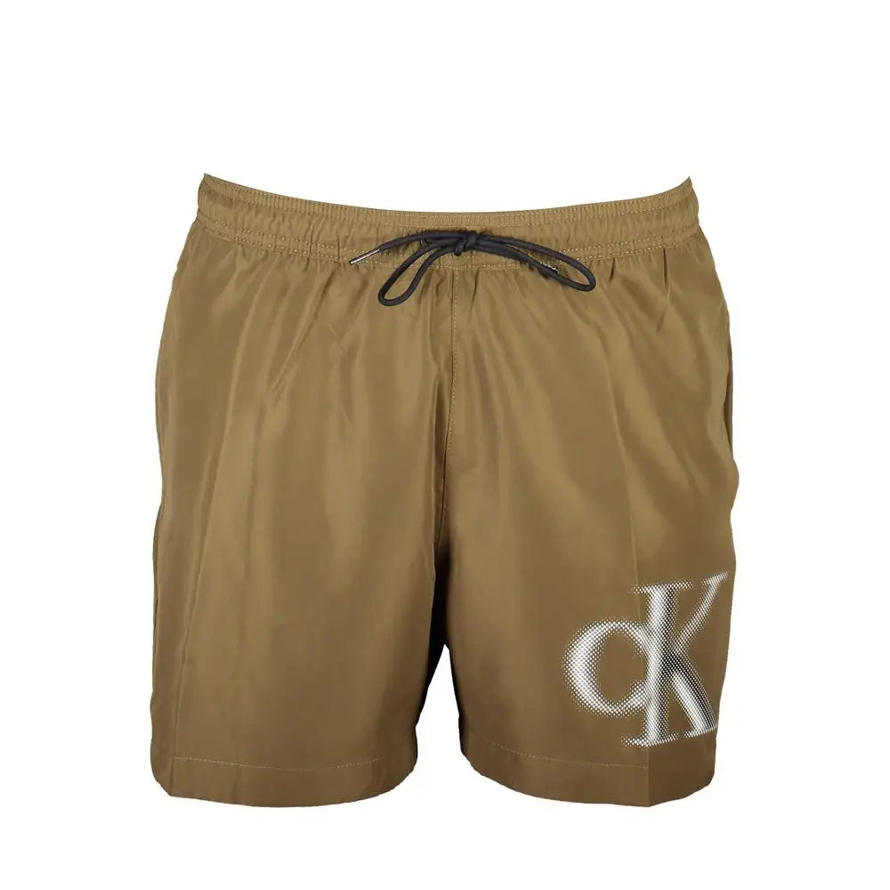 Calvin Klein Brown Polyester Swimwear - XL