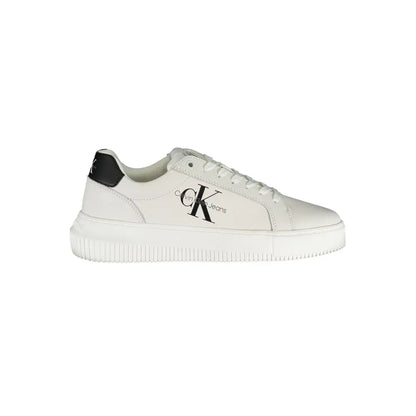 Calvin Klein Eco-Chic White Sneakers with Contrast Details - Sneakers