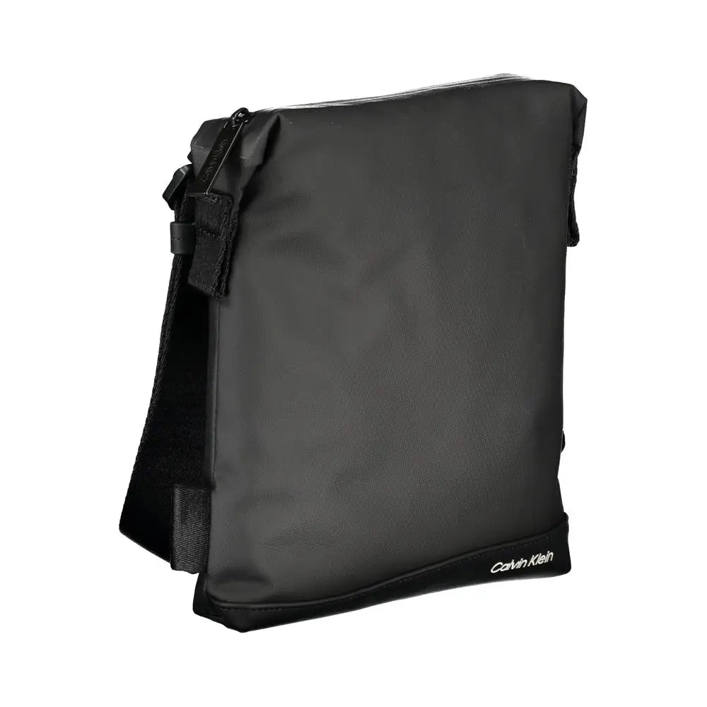 Elegant black Calvin Klein shoulder bag with sleek minimalist design