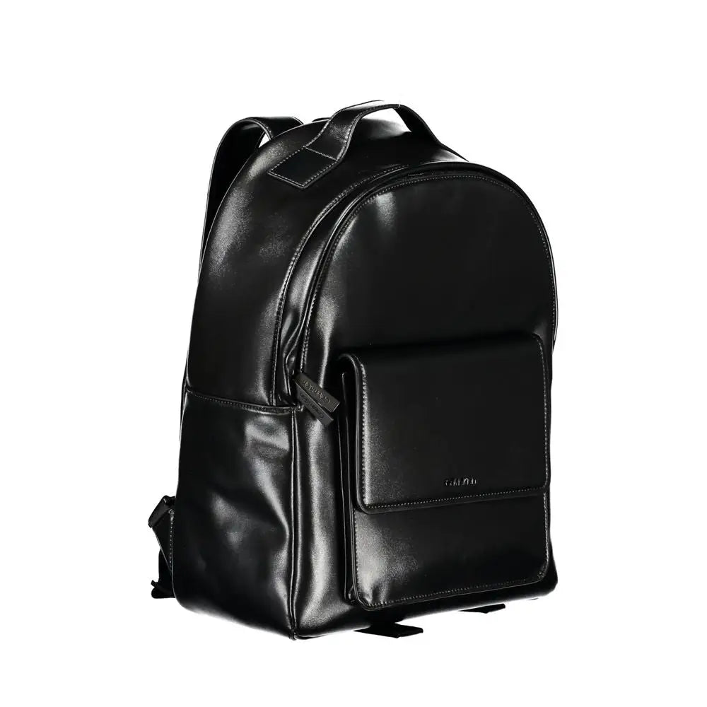 Elegant Calvin Klein black urban backpack med laptopafdeling