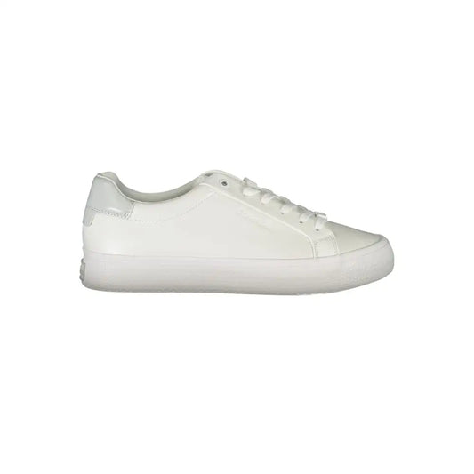 Calvin Klein Elegant White Sneakers with Contrast Detailing - Sneakers