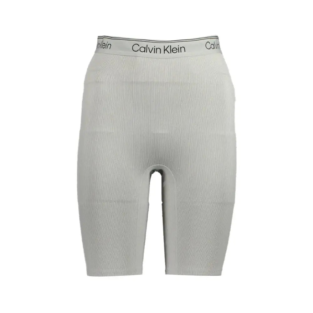 Calvin Klein Gray Polyester Pant - Bukser