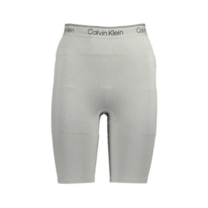 Calvin Klein Gray Polyester Pant - Bukser