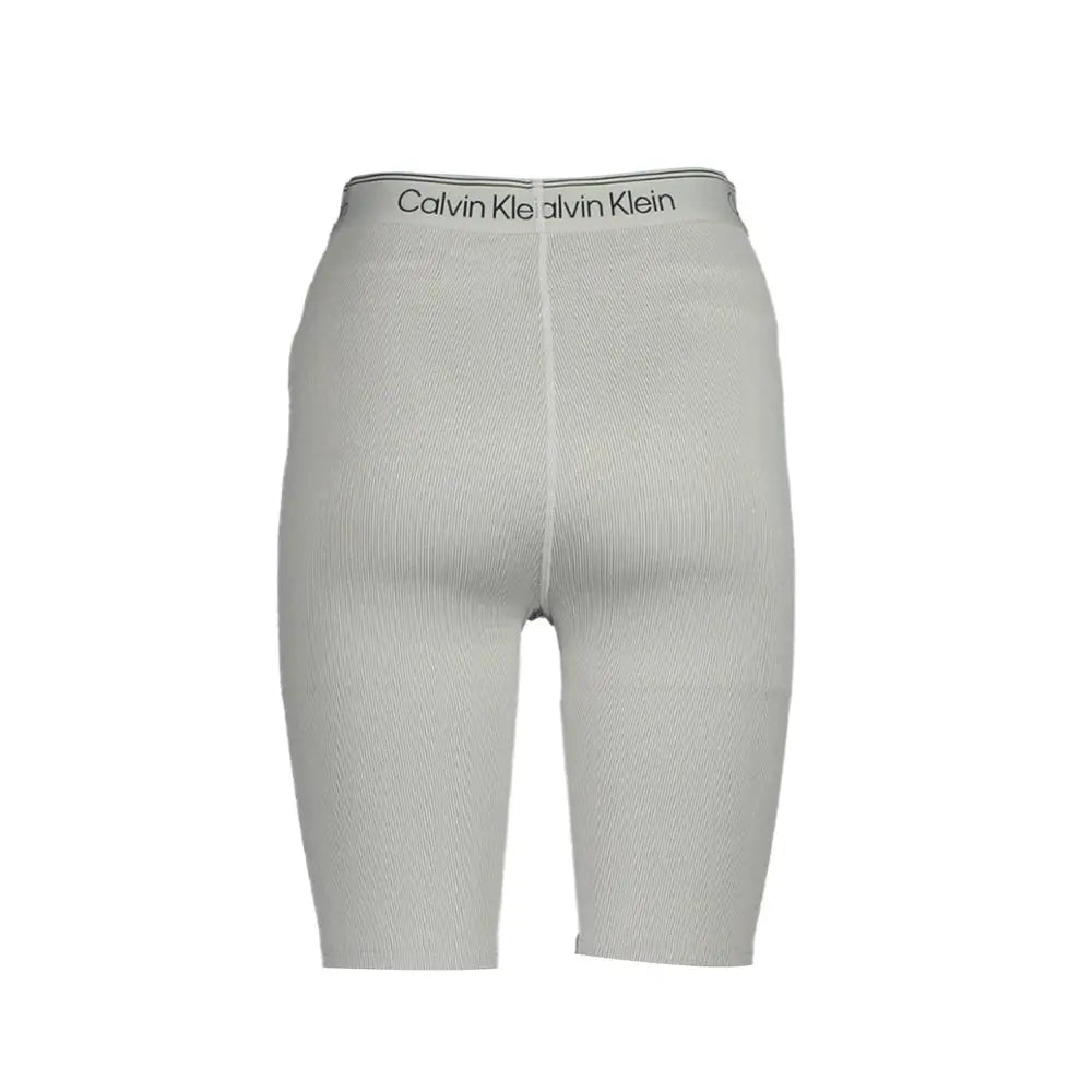 Calvin Klein Gray Polyester Pant - Bukser