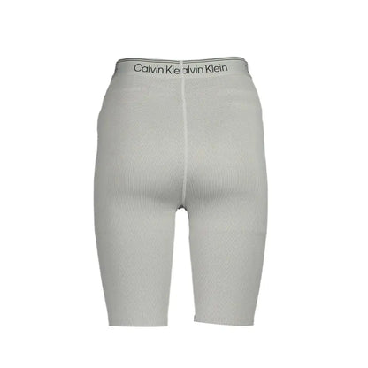 Calvin Klein Gray Polyester Pant - Bukser