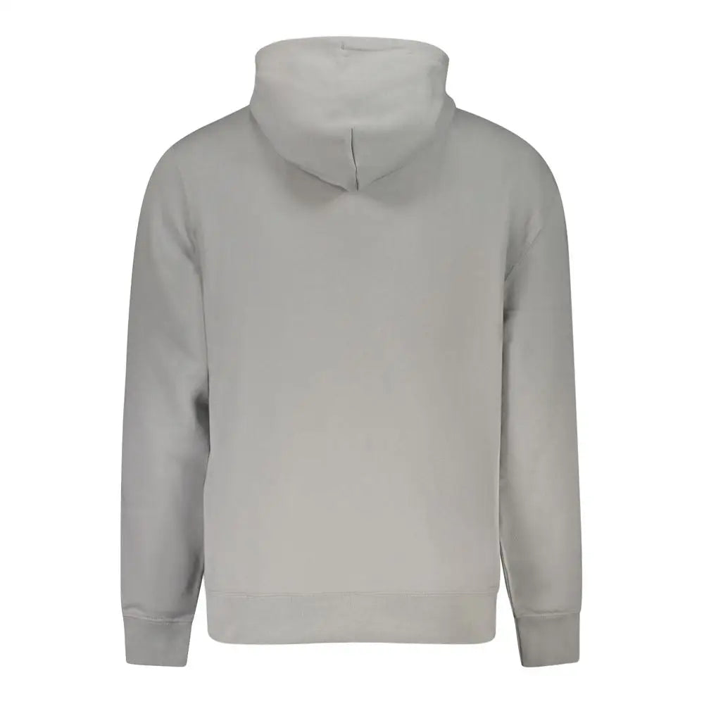 Calvin Klein grå recycled polyester herresweater i minimalistisk design