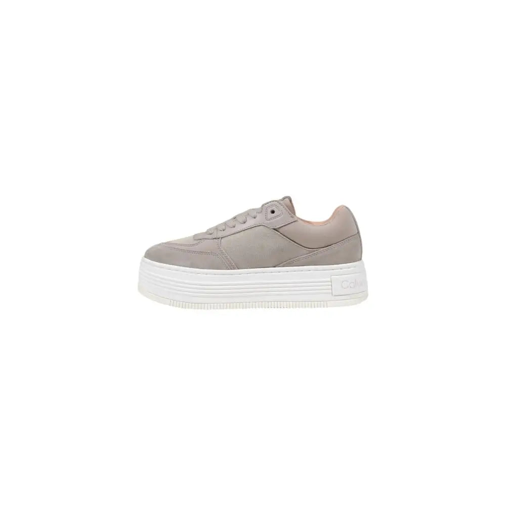 Calvin Klein Jeans Beige Recycled Cotton Sneakers