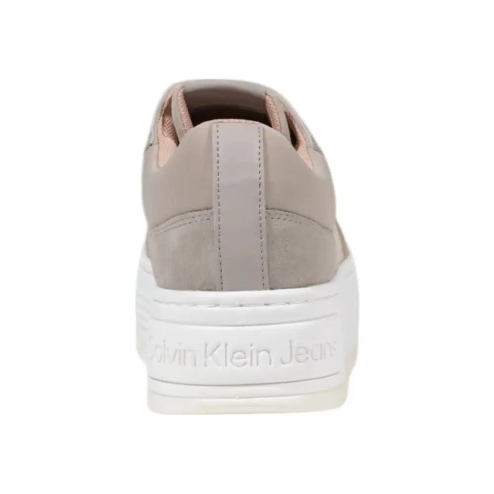 Calvin Klein Jeans Beige Recycled Cotton Sneakers