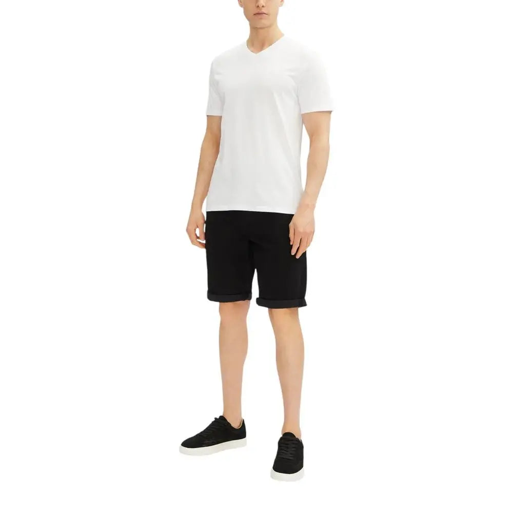 Calvin Klein Jeans Black Cotton Bermuda
