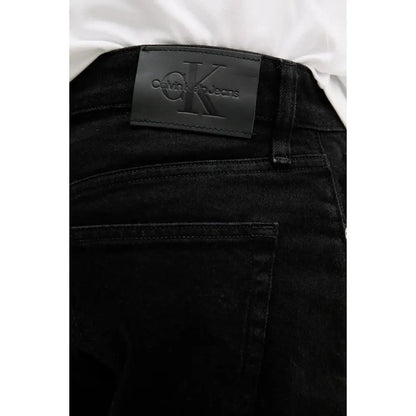 Calvin Klein Jeans Black Cotton Bermuda
