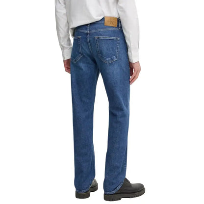 Calvin Klein Jeans Blue Cotton Relaxed Fit Jean