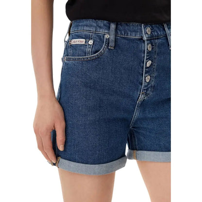 Calvin Klein Jeans Blue Cotton Short