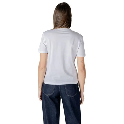 Calvin Klein Jeans White Cotton T-Shirt - T-shirts