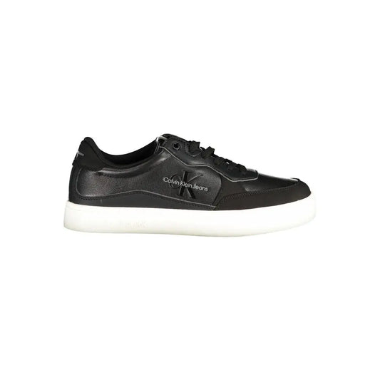 Calvin Klein sleek black sports sneakers med kontrastdetaljer