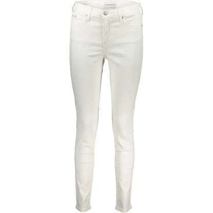 Calvin Klein White Cotton Jeans & Pant - Jeans