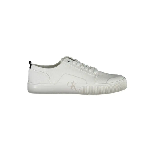 Calvin Klein White Cotton Men Sneakers - Sneakers