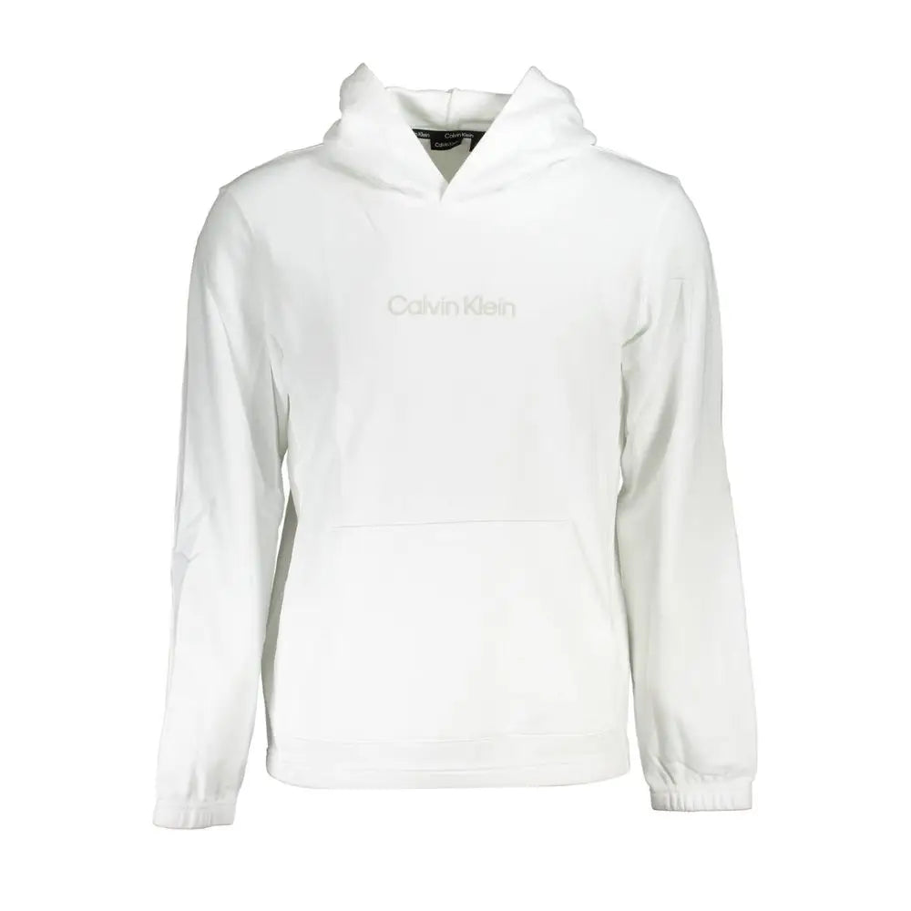 Calvin Klein White Cotton Men Sweater - XL - Sweaters