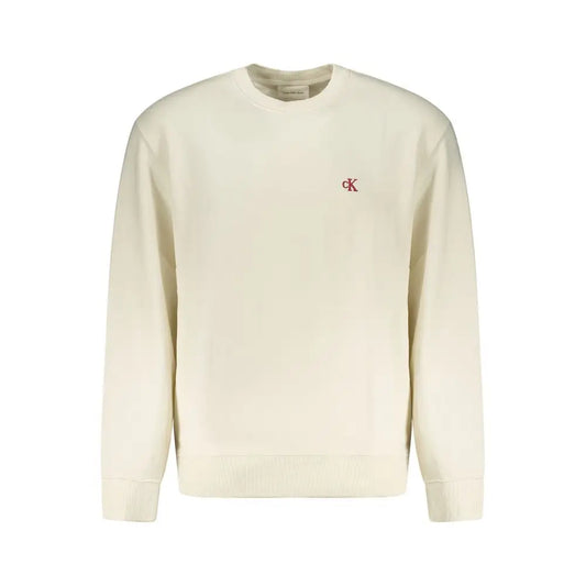 Calvin Klein White Cotton Mens Sweatshirt - Sweatshirts