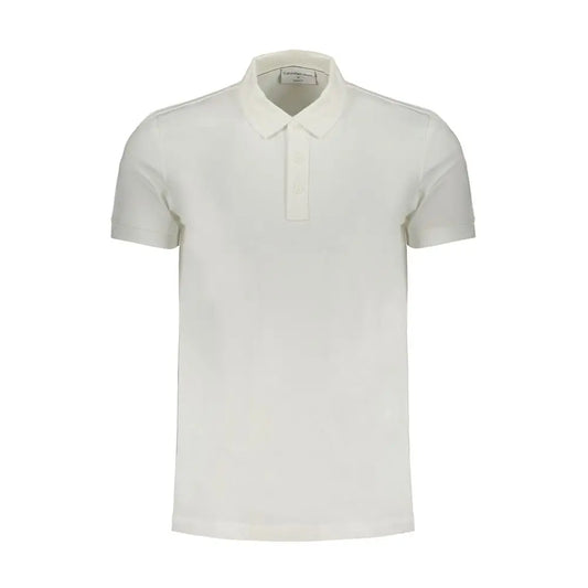 Calvin Klein White Cotton Polo Shirt - Polo Shirts
