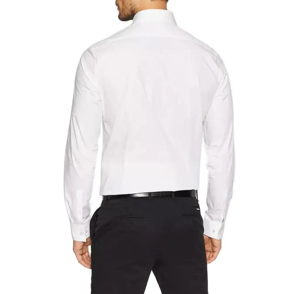 Calvin Klein White Cotton Shirt - 40 - Skjorte