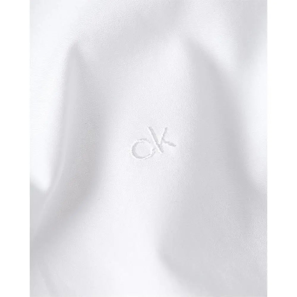 Calvin Klein White Cotton Shirt - 40 - Skjorte