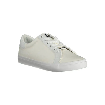 Calvin Klein White Cotton Sneakers - EU37/US7 - Sneakers