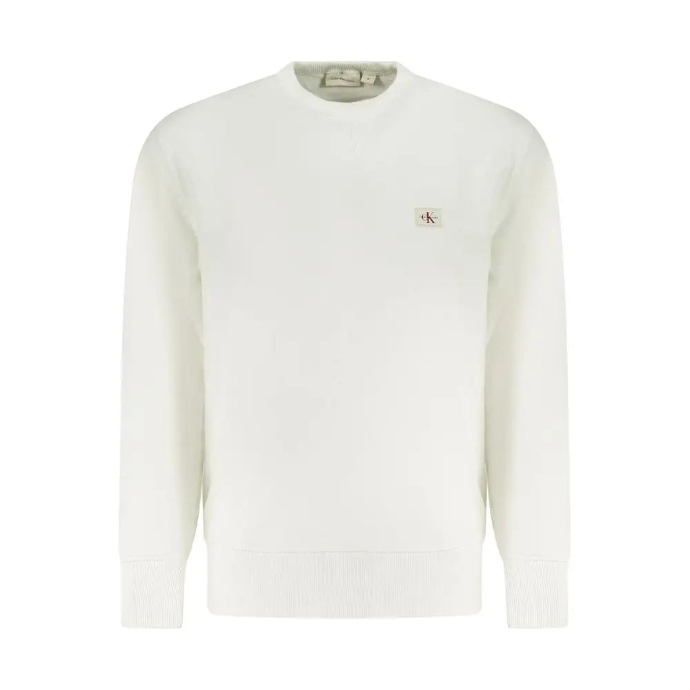 Calvin Klein White Cotton Sweater