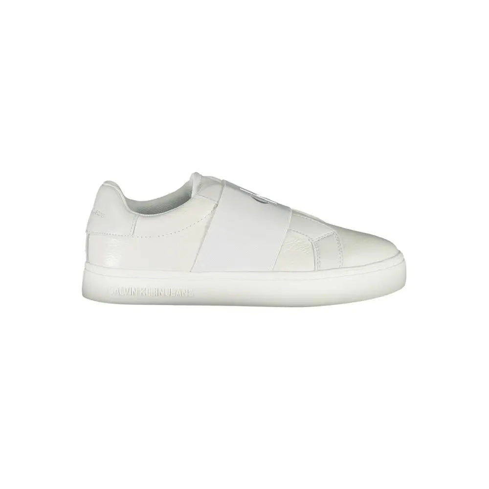 Calvin Klein White Leather Women Sneakers - Sneakers