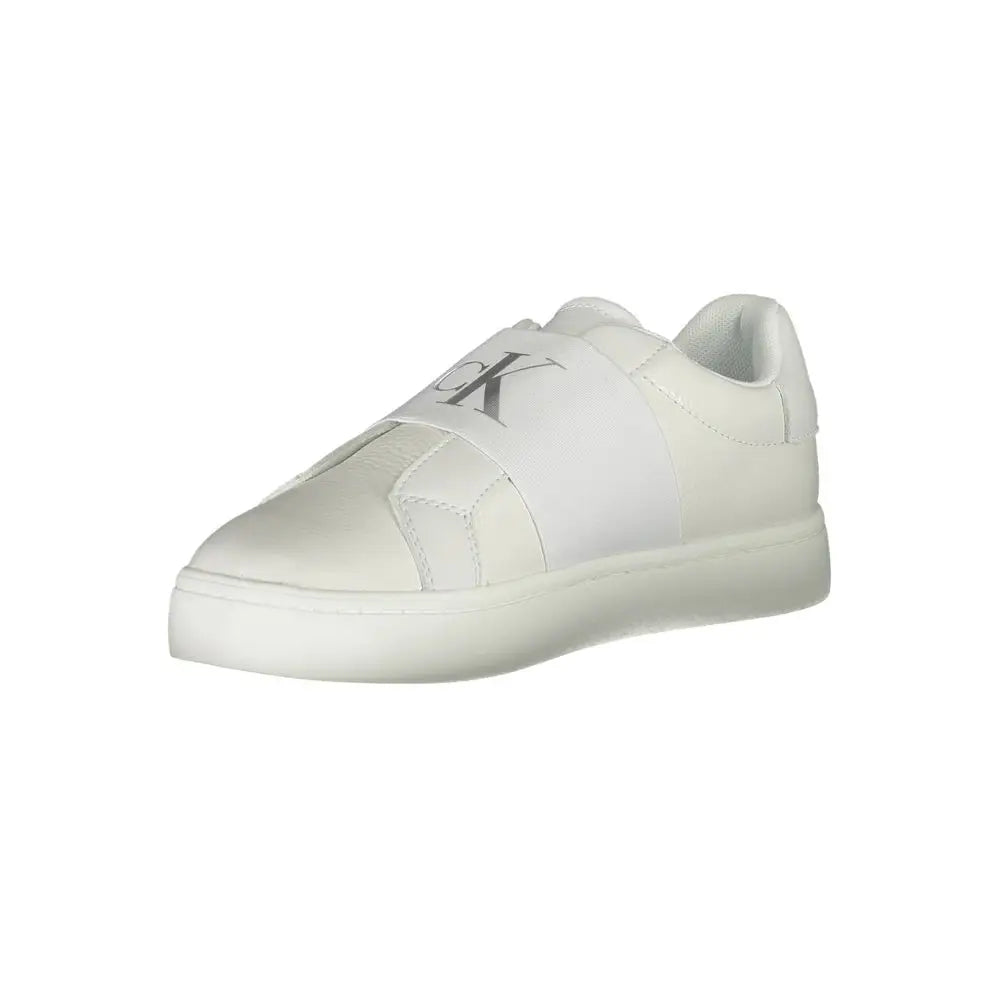 Calvin Klein White Leather Women Sneakers - Sneakers