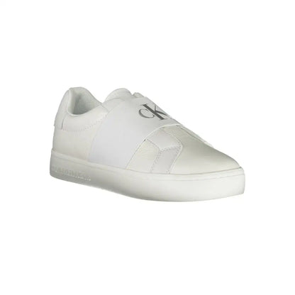 Calvin Klein White Leather Women Sneakers - Sneakers