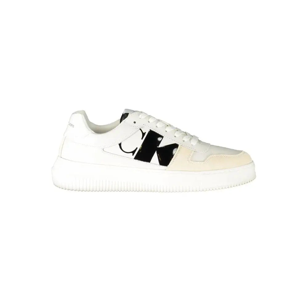 Calvin Klein White Polyester Sneakers - Sneakers