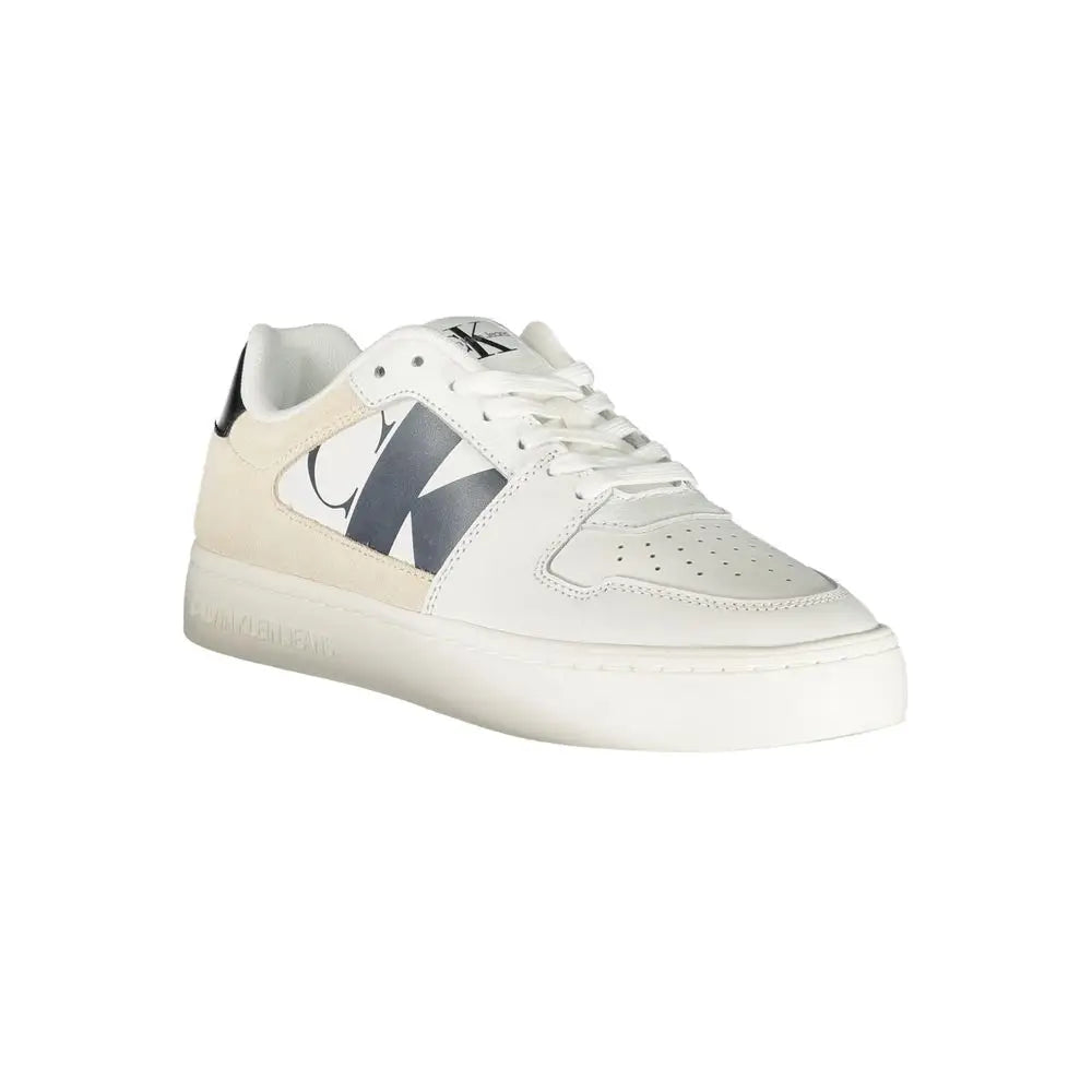 Calvin Klein White Polyester Sneakers - Sneakers