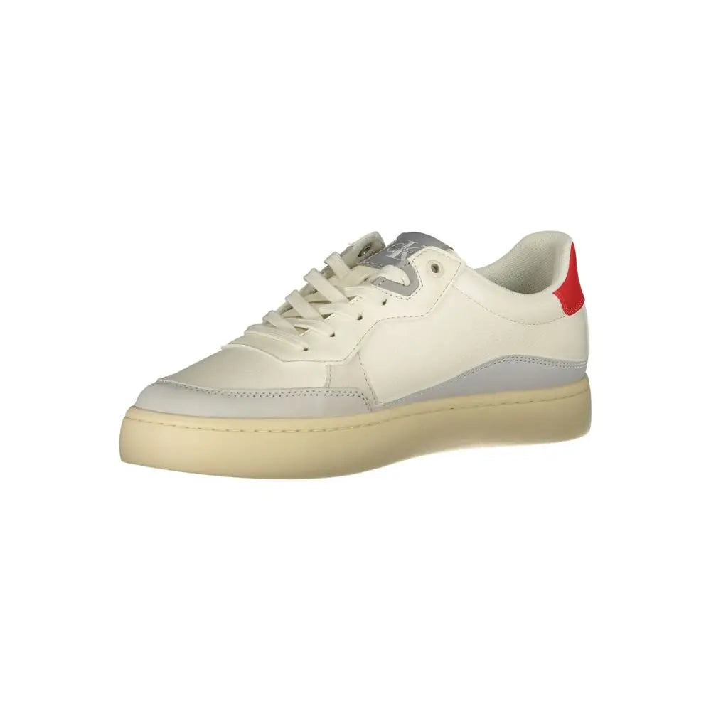 Calvin Klein White Polyester Sneakers - Sneakers