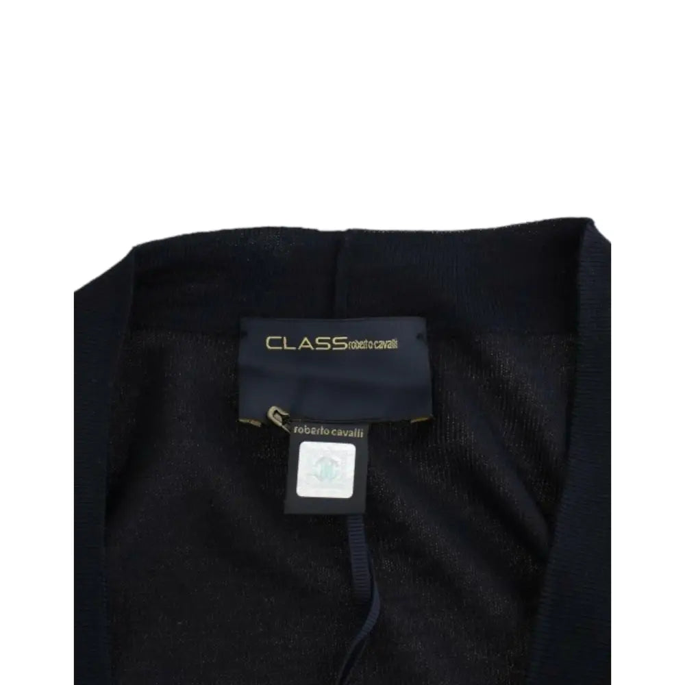 Cavalli Black cropped wool cardigan