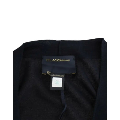 Cavalli Black cropped wool cardigan
