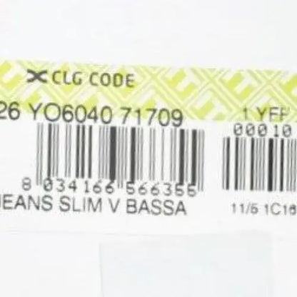 Cavalli Blue Cotton Straight Fit Stretch Jeans