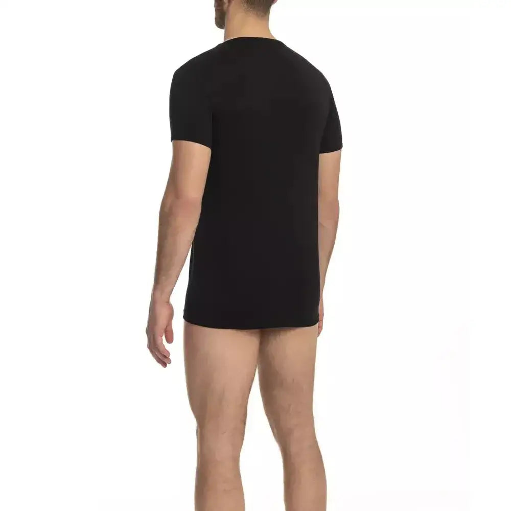Cavalli Class Black Cotton Men's T-Shirt