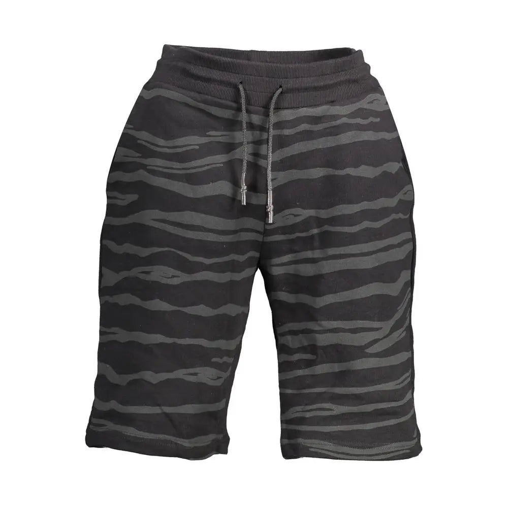 Cavalli Class Black Cotton Pant - Bukser