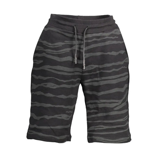 Cavalli Class Black Cotton Pant - Bukser