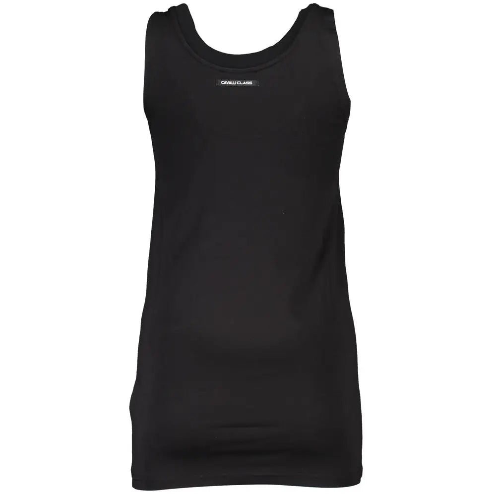 Cavalli Class sort bomuldstank top med logo